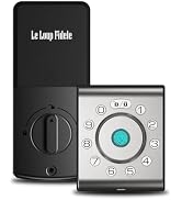 LELOUPFIDELE Smart Lock – Keyless Entry Door Lock with Keypad Deadbolt, Fingerprint &amp; Anti-Peek C...