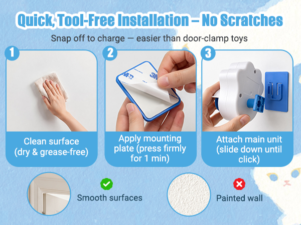 Quick, Tool-Free Installation – No Scratches
