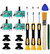 HLRAO 4pcs Joysticks Replacement for Xbox Series X/S Controller,3D Analog Sensor Module for Xbox ...