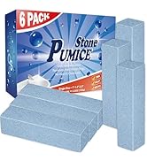 FAZMoss 6Pack Pumice Stone for Toilet Cleaning - Powerful Cleaner for Hard Water Rings, Calcium B...