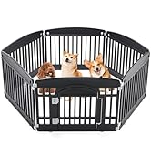 Sweetcrispy Plastic Dog Playpen - 6-Panel 24