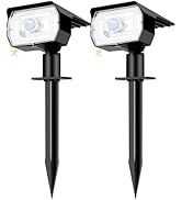 nipify Solar Spot Lights Outdoor Motion Sensor with 3 Modes, Solar Spotlights Outdoor Waterproof ...