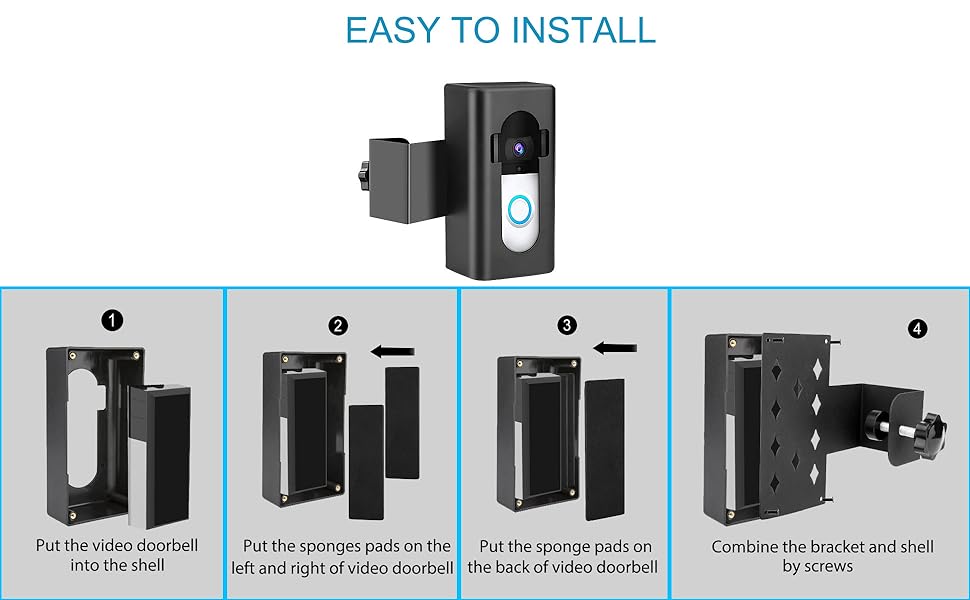 ring doorbell apartment door mount