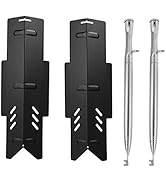BBQration Replacement Kit for Dyna-Glo DGF350CSP DGF350CSP-D, 2-Pack Porcelain Steel Heat Plate H...