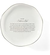 YZMICSTAR Sister in Law Gifts for Women Ceramic Jewelry Dish Tray, for Bonus Sister Friend Ring D...