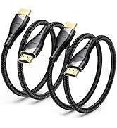 DIOOEER Short HDMI Cable 1.5 FT 2-Pack, 10K 8K HDMI 2.1 Ultra High Speed HDMI Cable 18 inch with ...