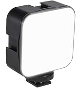Andoer Mini LED Video Light Photography Fill-in Lamp 6500K Dimmable 5W with Cold Shoe Mount Adapt...