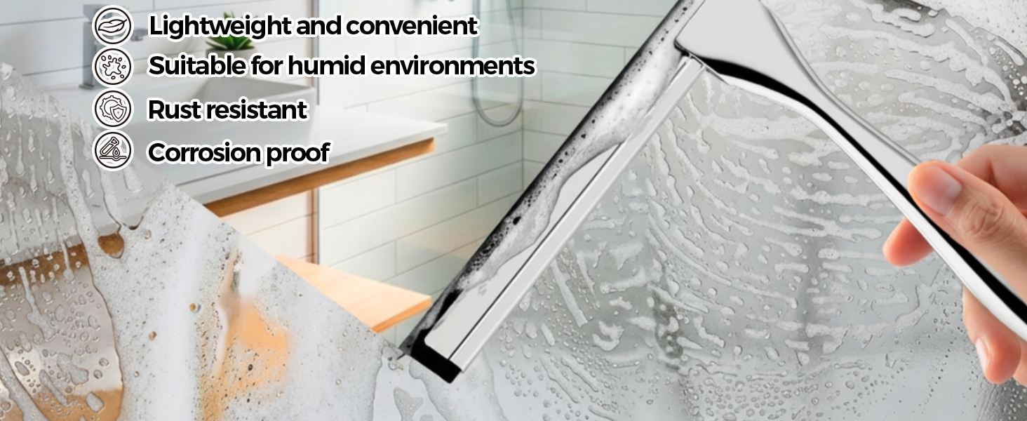 Shower Squeegee for Glass Doors, Squeegee for Shower Glass