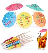 [100 PCS] Drink Umbrellas Cocktail Picks - Cocktail Umbrellas for Drinks, Mini Paper Umbrella Coc...