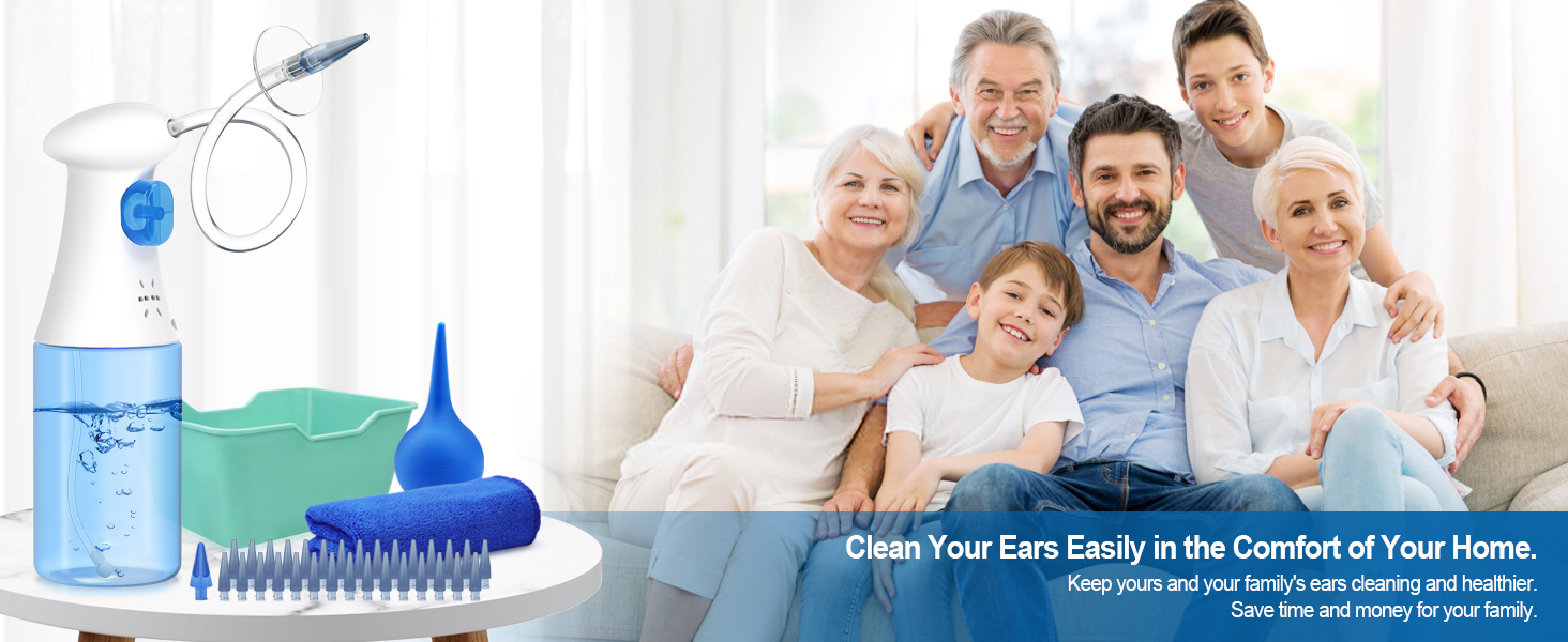 Ear Wax Removal Tool, Ear Cleaning Kits, Safe Ear Irrigation Kit, Ear Flush Kit for Adults Kids