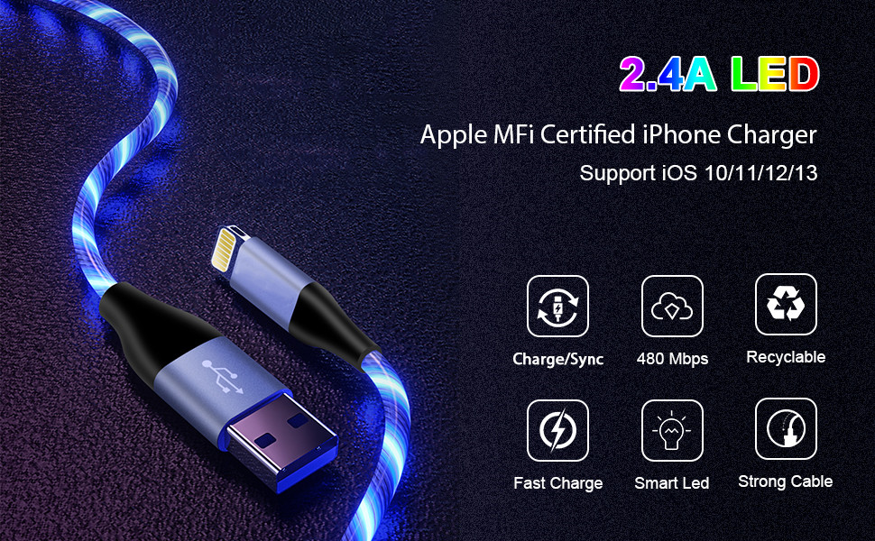led iphone charger