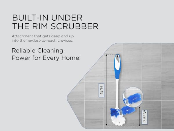 AMERICAN OWNED &amp; OPERATED COMPANY CLEANING TOOLS RIM CLEANER 360 DEGREE DUAL ACTION CURVED BRISTLE