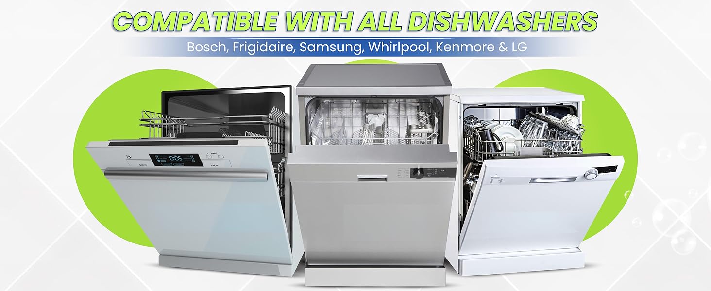 compatibility with all dishwashers.