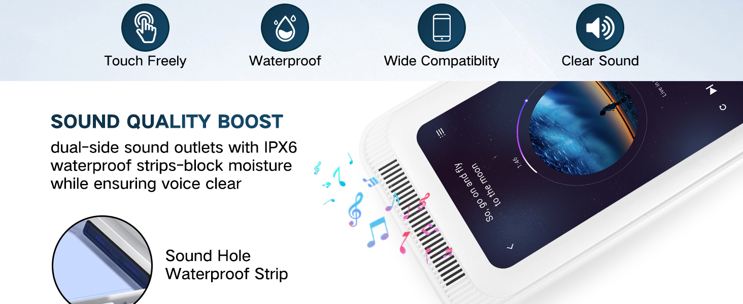 bathroom phone holder waterproof