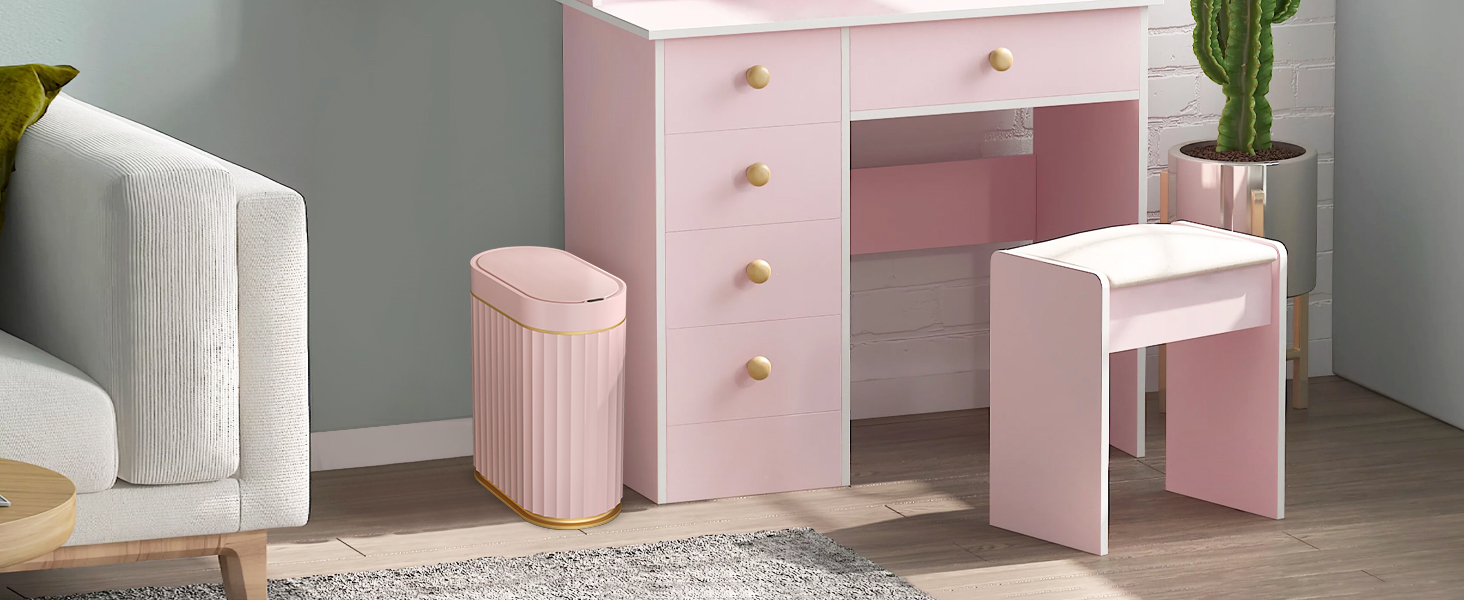 bathroom garbage can
