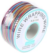 JESSINIE 8-Color Electronic Wire DM-30-1000 Wire Wrapping Wire 30 AWG Single Core Wire Circuit Bo...