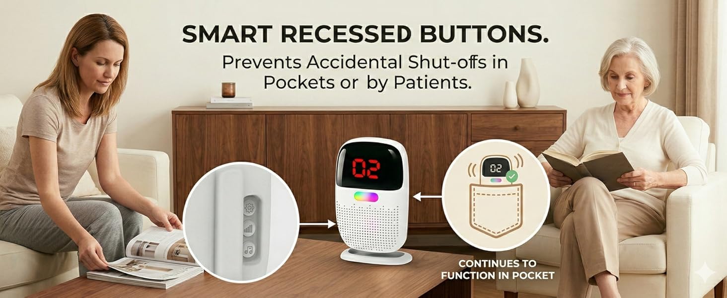 MISTOUCH-PROOF caregiver pager
