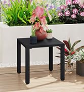 Outdoor Small Metal Square Side Table
