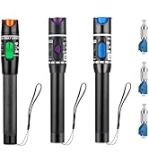 Moocci 3 Pcs Visual Fault Locator Fiber Optic Tester - VFL Fiber Optic Cable Tester Meter with FC...