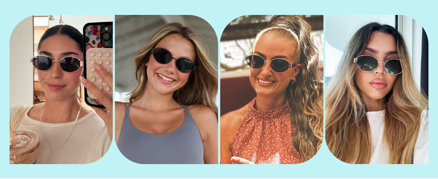 oval sunglasses for women