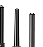5 In 1 Curling Wand Set, Curling Iron Interchangeable Ceramic Barrels (0.35-1.25 Inch), Heating H...