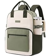 LOVEVOOK Laptop Backpack for Women - Stylish Work Backpack with Large Cup Holder, Waterproof Coll...