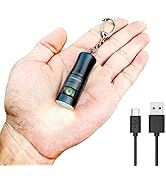 Nitefox U2 Mini Keychain Flashlight USB Rechargeable Side Switch 400 Lumens High Bright with Buil...