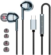 USB C Headphones for Samsung Galaxy S23 FE S22 S21 S20 A53 A54 Wired Earbuds in-Ear Type C Earpho...