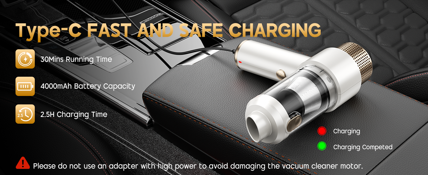 Type-C FAST AND SAFE CHARGING