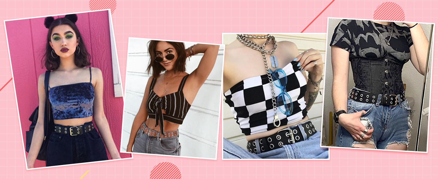 women grommet belt