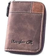 Lubsmuns RFID Card Holder, Slim RFID Blocking Card Wallet, Leather Zipper Credit Card Holder Gift...