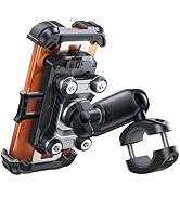 JOYROOM Motorcycle Phone Mount Holder - [Dual Vibration Dampener] [Metal Adjustment Arm] Motorcyc...
