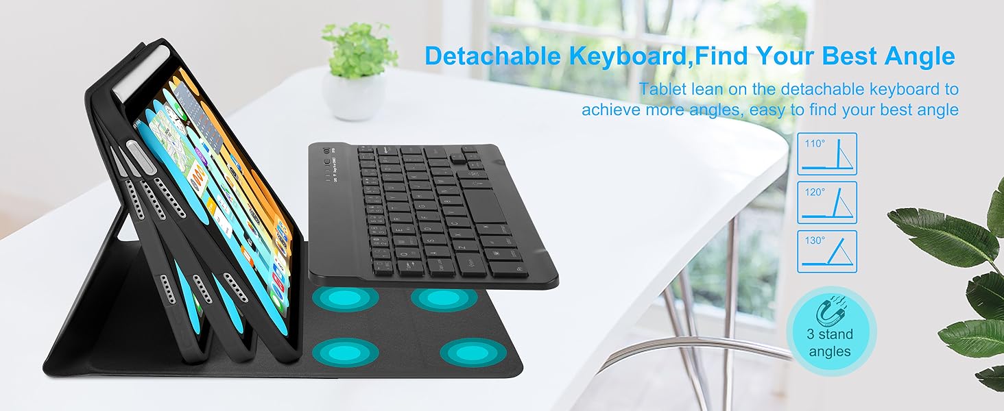 iPad mini A17 Pro keyboard case with mouse