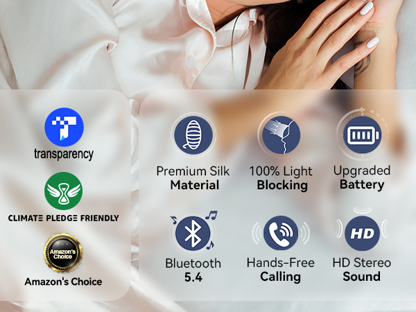 bluetooth sleep eye mask mulberry headphones sleeping wireless travel side sleepers holiday gifts