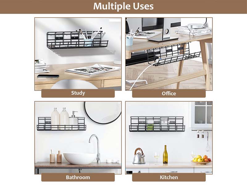 under desk cable management tray