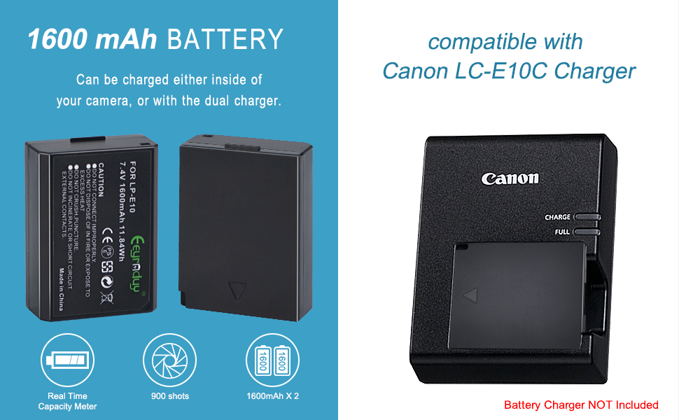 compatible with Canon LC-E10C Charger