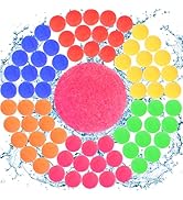 90 Pcs Reusable Water Balls, Reusable Water Balloons for Outdoor Toys and Games, Water Toys for K...