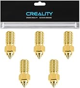 Creality Official Ender 3 V3 SE Nozzle, 0.4mm 5 Pcs High Speed M6 Extruder Nozzles, 3D Printer Br...