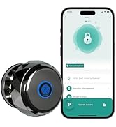 Fingerprint Biometric Lock - Bluetooth Smart Door Knob with App Control &amp; Keyless Entry for Bedro...