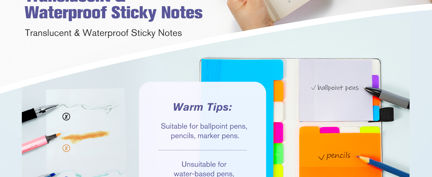 Transparent Sticky Note Pads