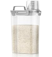 TBMax Rice Container 3 to 5 Lbs Kitchen Pantry Food Storage Container, Small Pet Dog Cat Food Con...
