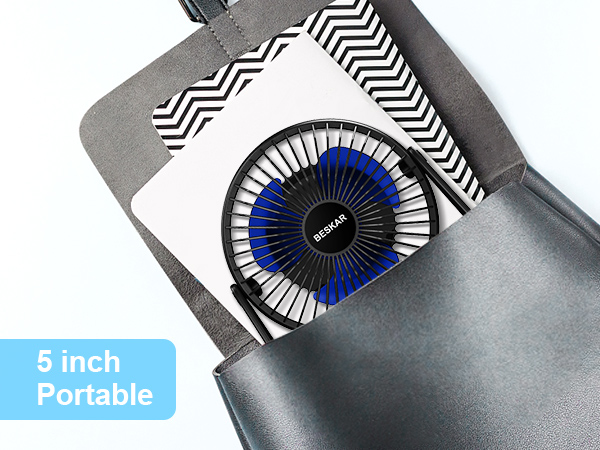 portable small desk fan usb powered personal fan quiet table fan for travel
