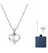 DS. DISTINCTIVE STYLE Heart Urn Necklaces for Ashes, Cremation Jewelry for Ashes Necklace for Wom...