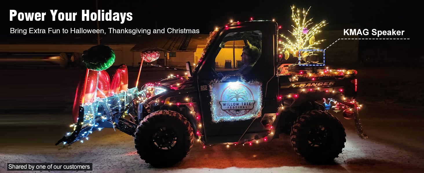 KMAG boombox power your holidays