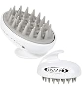LISAAVO Scalp Massager Hair Growth 3 Pack, Hair Brush, Non-Stick Bristles, 4-Tier Length, Hair Ma...