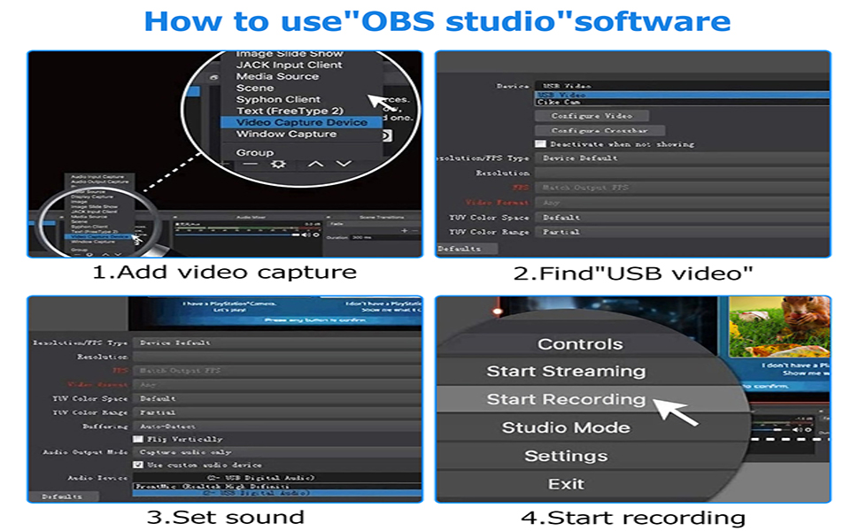 4K HDMI Video Capture Card Game Audio Adapter HDMI USB Stream Live Broadcast Video Conference