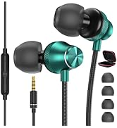 Wired Earbuds with Microphone 3.5mm Jack for iPhone iPad iPod Computer,Headphones Wired Noise Can...