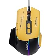 Wired Gaming Mouse,Ergonomic Wired Mouse ,MMO Gaming Mouse with 5 Adjustable DPI up to 7200, 7 Pr...