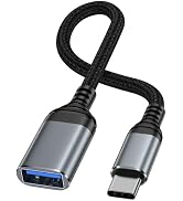 USB C to USB 3.0 Adapter,Type C Male to USB Female OTG Cable 5Gbps Data Transfer for iPhone 16 Pr...