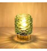 LINEWAY Battery Operated Lamp with Timer, Cordless Small Table Lamp for Home Decor, Decorative Ta...